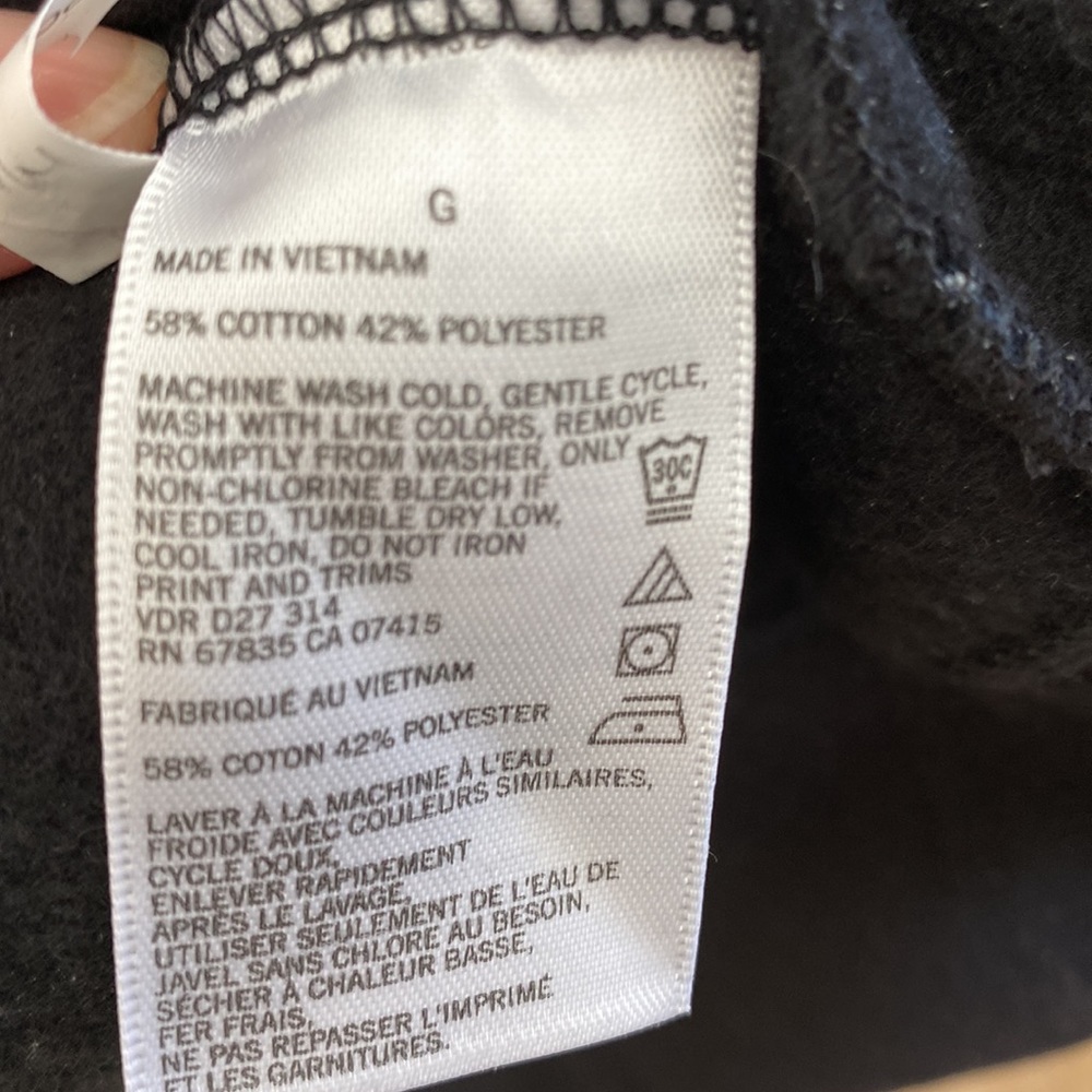 Nautica Hoodie Sweatshirt Size L Embroidered Logo Black - Picture 4 of 5